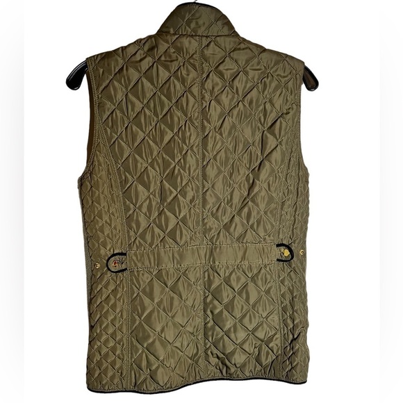 Fate Quilted Vest Womens Size Medium Green Puffer Sleeveless - Picture 4 of 5